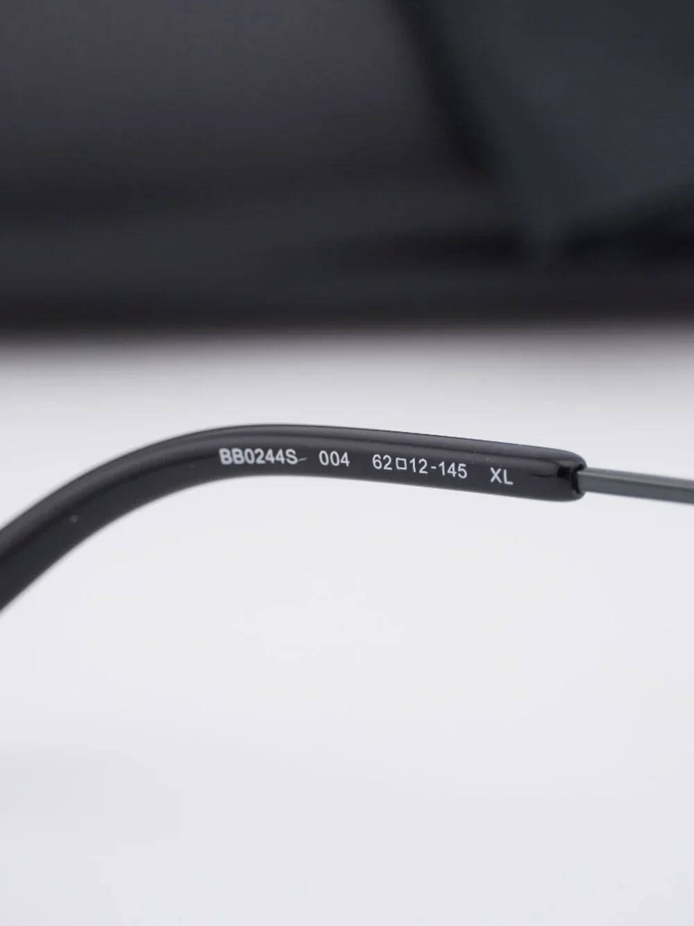 Balenciaga BB0244S 004 Aviator Sunglasses - Gunmetal / Light Grey